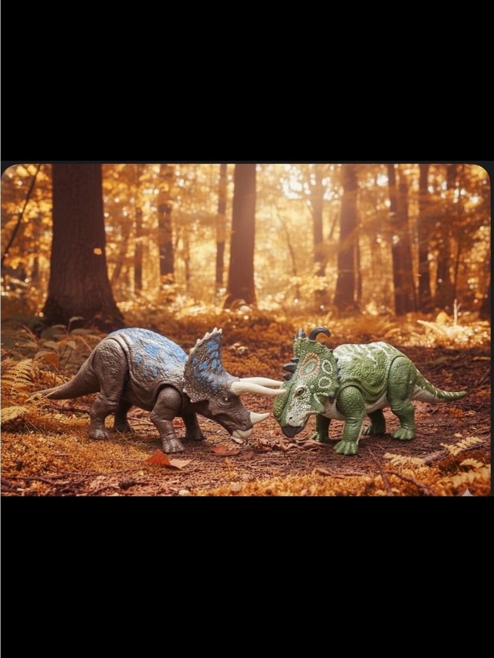 Jurassic World Fallen Kingdom dinosaur action Triceratops and Sinoceratops Set